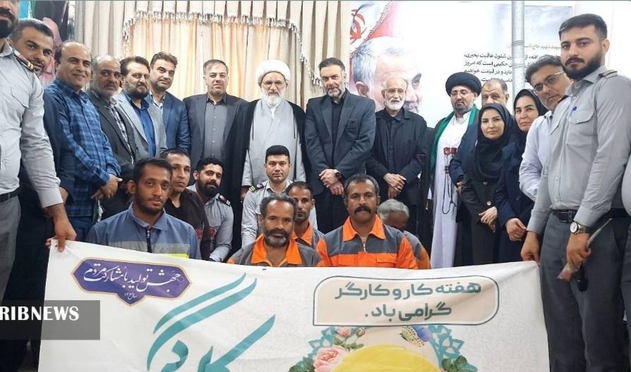 انعکاس دیدار کارگران با امام جمعه آبادان