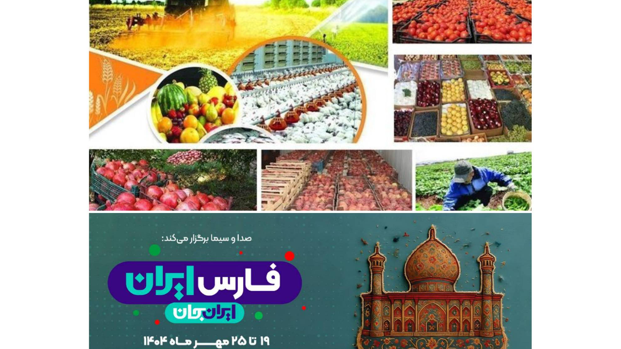 «از مزرعه تا سفره» با معرفی محصولات کشاورزی فارس